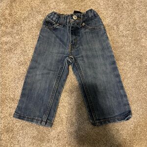 Levi’s 514 Straight Baby Jeans 12M Elastic Waist Toddler Denim